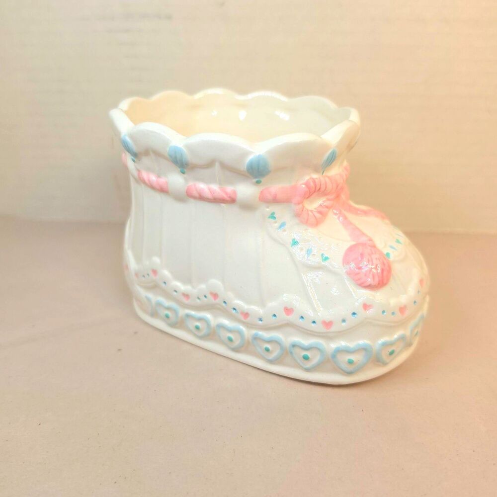 Vintage RUSS Baby Blossoms Planter Nursry decor baby shower baby bootie planter